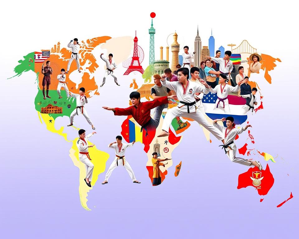 taekwondo global spread